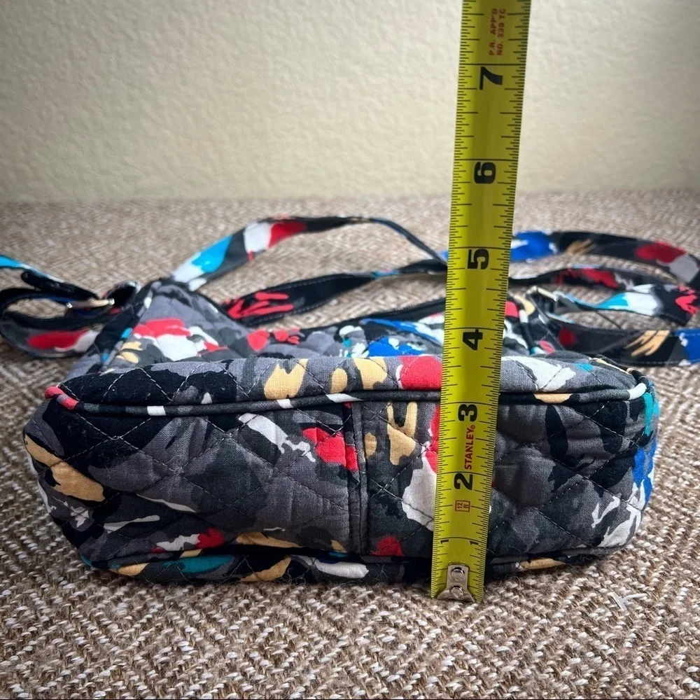 Vera Bradley Mini Crossbody Colorful Splash Color Paint Boho Casual Beach EUC